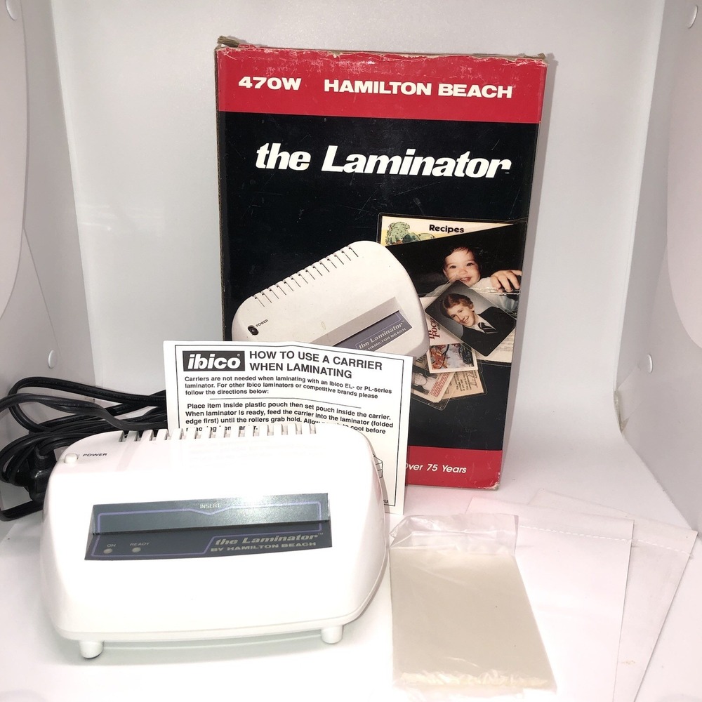 Hamilton Beach 470W The Laminator Tested With 8 Sleeves